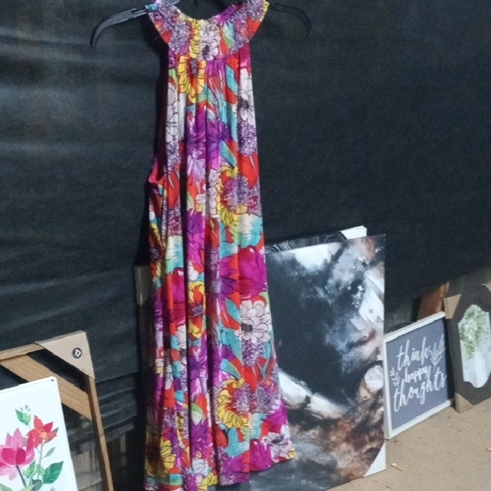 Floral Multicolor Maxi Dress